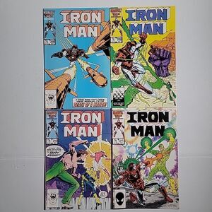 Iron Man #208-211*4 ISSUE LOT*1986 Vintage Marvel Comics VF+ EXCELLENT CONDITION